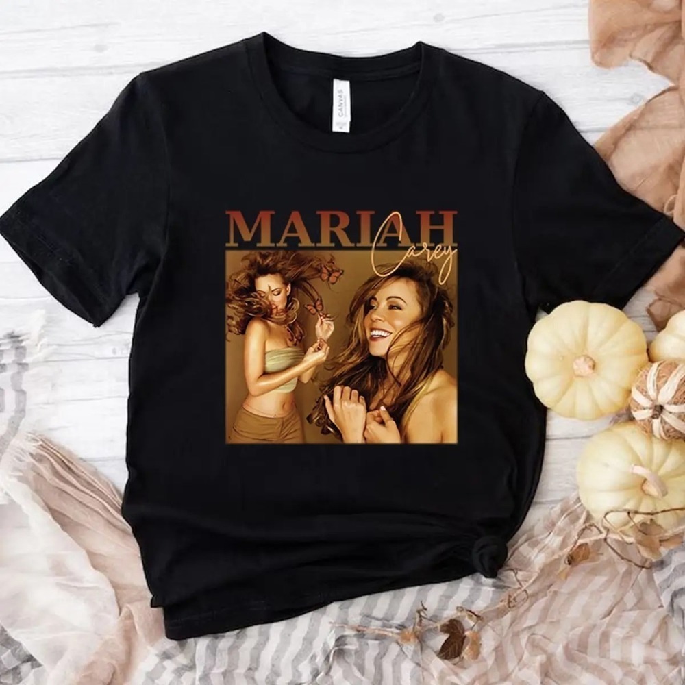 Mariah Carey Butterfly T Shirt Mariah Carey 90S Retro T Shirt 1 - Picture 1 of 4